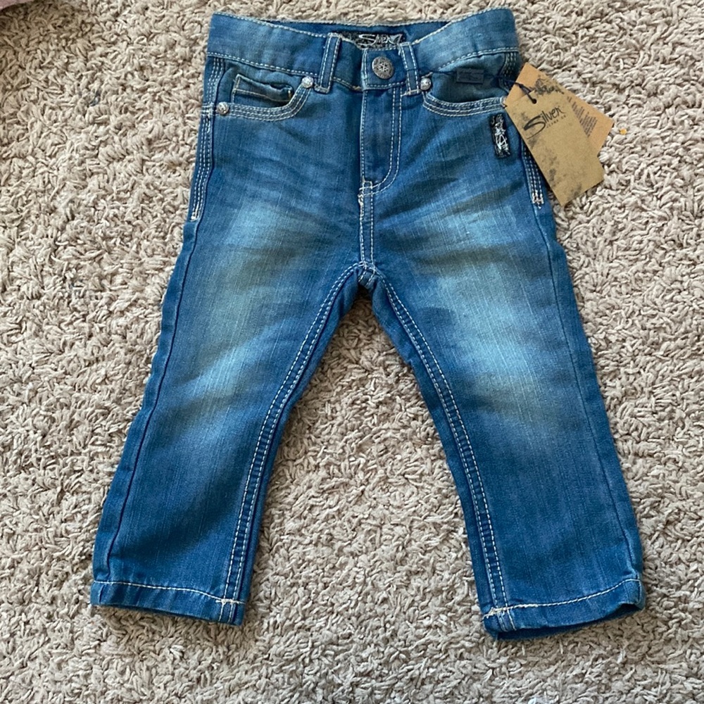Baby silver jeans